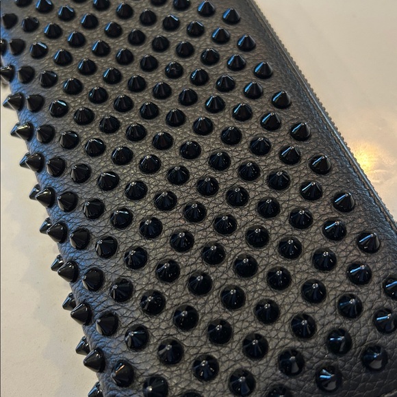 Christian Louboutin Black Spiked Wallet - Picture 2 of 11